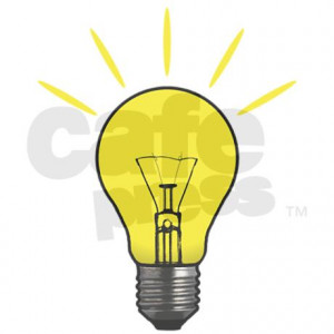 bright idea light bulb sticker rectangle jpg color White amp height ...