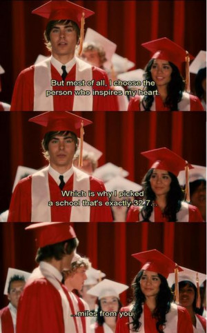 high school musical, hsm, hsm3, love, love quote, vanessa hudgens, zac ...