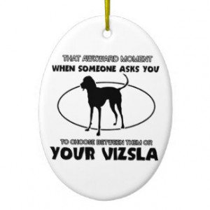 Funny Vizsla Designs Ornament