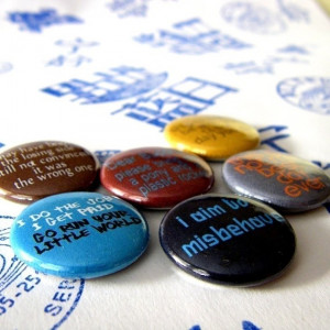 Captain Malcolm Reynolds Quotes Six Button Set by fadingendlessly, $6 ...