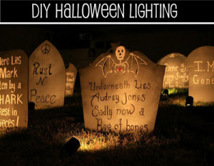 ... Halloween decor-Super Easy and inexpensive but very effective. Celtic