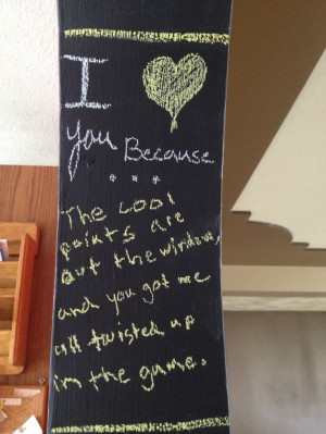 Bringing down the house quote