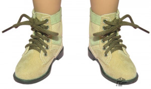 Black PU BJD doll shoes, mini doll boots in doll accessories
