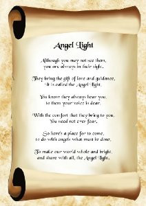 Inspirational Poem Angel Light Poster Print: Amazon.co.uk: Kitchen ...
