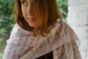 InStock Wuthering Heights Book Scarf / Book quote Scarf / Emily ...