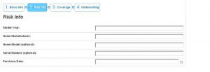 Manufactured Home Insurance Quote Step 2 - Risk Info