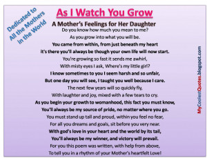 her mother quotes about daughters love for her mother wonderful quote ...