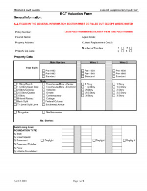 Blank Roofing Estimate Forms