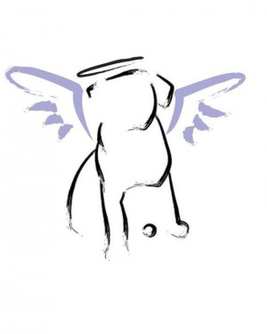 Dog Angel or Sympathy card by rottweilergiftshop on Etsy, $2.50