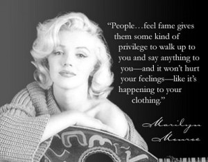 Hurt Feelings - Marilyn Monroe Quote