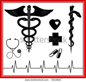 many medical symbols and medical logos