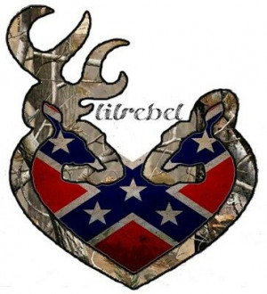 browning heart rebel flag