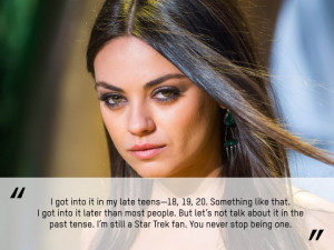 mila kunis quotes Writers