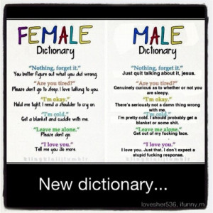 Male & #Female #Dictionary (Taken with instagram )