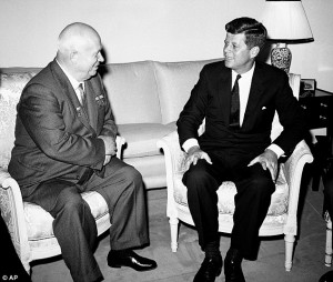 War: Soviet Premier Nikita Khrushchev and President John F. Kennedy ...