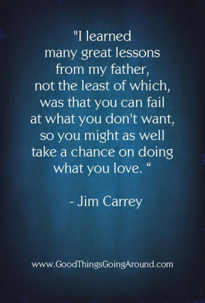 inspirational words from Jim Carrey