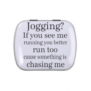 Hate Jogging Quote Candy Tins
