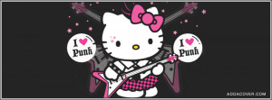 Hello Kitty Punk Facebook Cover