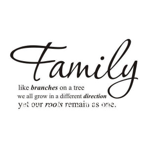 Family like branches on a tree wall stickers wall Decal Removable Art ...