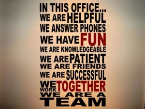 We Are A Team Wall Decal