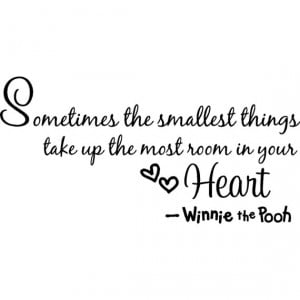 Winnie the pooh quotes wall stickers for children bedroom saying decor ...