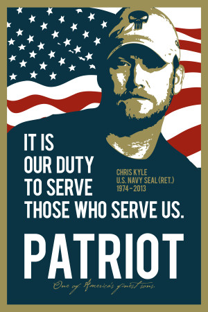 Chris Kyle Patriot Poster