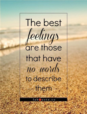 The best feelings quote