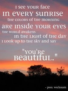 You're Beautiful by Phil Wickham. More