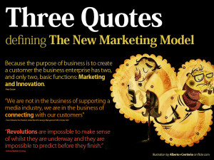 Three Quotes for The New Marketing Model