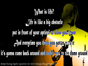 If I Had... - Eminem Song Lyric Quote in Text Image