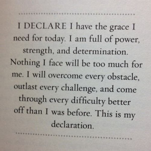 Declare I Have The Grace