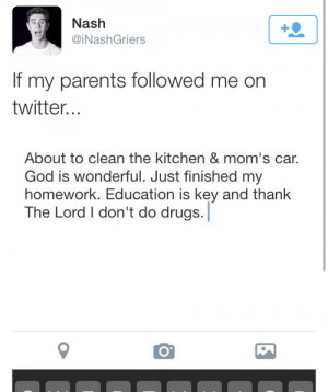 ... for this image include: twitter, nash grier, funny, hipster and mom
