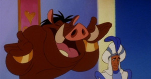 Genie as Pumbaa in Aladdin and the King of Thieves