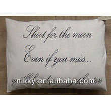 Wholesale polyester pillow cushions with sayings .