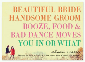 So going to be my save the date