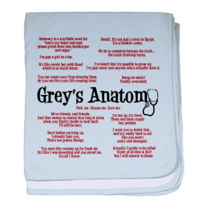 Anatomy Gifts > Anatomy Baby > Grey's Anatomy Quotes baby blanket