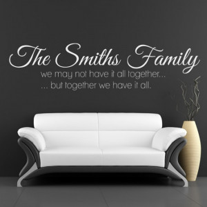 home wall quotes family friends quotes family name wall art quote wall ...