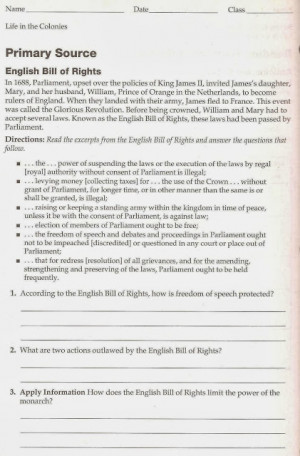 english bill of rights history