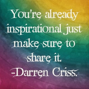 Darren Criss quote.