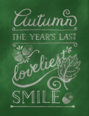 bit of hand lettering I did for an autumn postcard & then used to ...