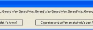 Gerard Way's Error Message by poodletips10