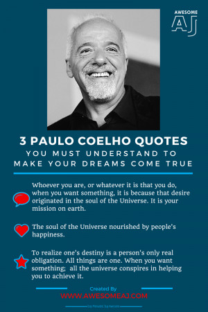 Paulo Coelho Quotes Infographic from The Alchemist