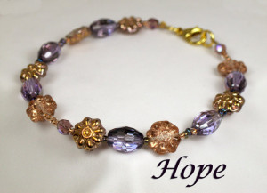 Morse Code Hope Inspirational Quote Bracelet 1