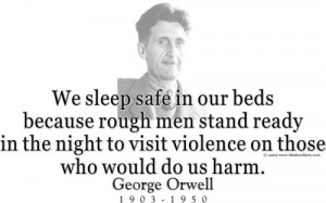 Design #GT85 George Orwell - We sleep safe in our beds