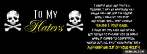 Haters Quote Facebook Cover