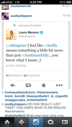 Laura Marano Raura Tweets
