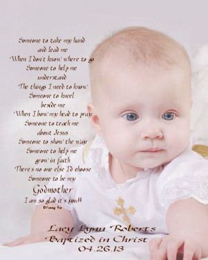 Godmother/Godfather/Godparents Gift Personalized 8x10/11x14 Poetry ...