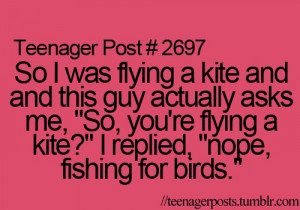 Cool Fishing For Birds Funny Guy