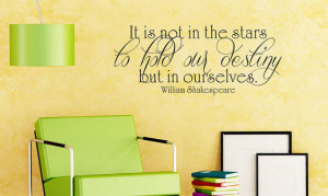 Art Wall Decals Wall Stickers Vinyl Decal Quote - William Shakespeare ...