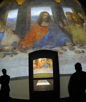 ... da Vinci's iconic painting of the Last Supper into a multimedia event